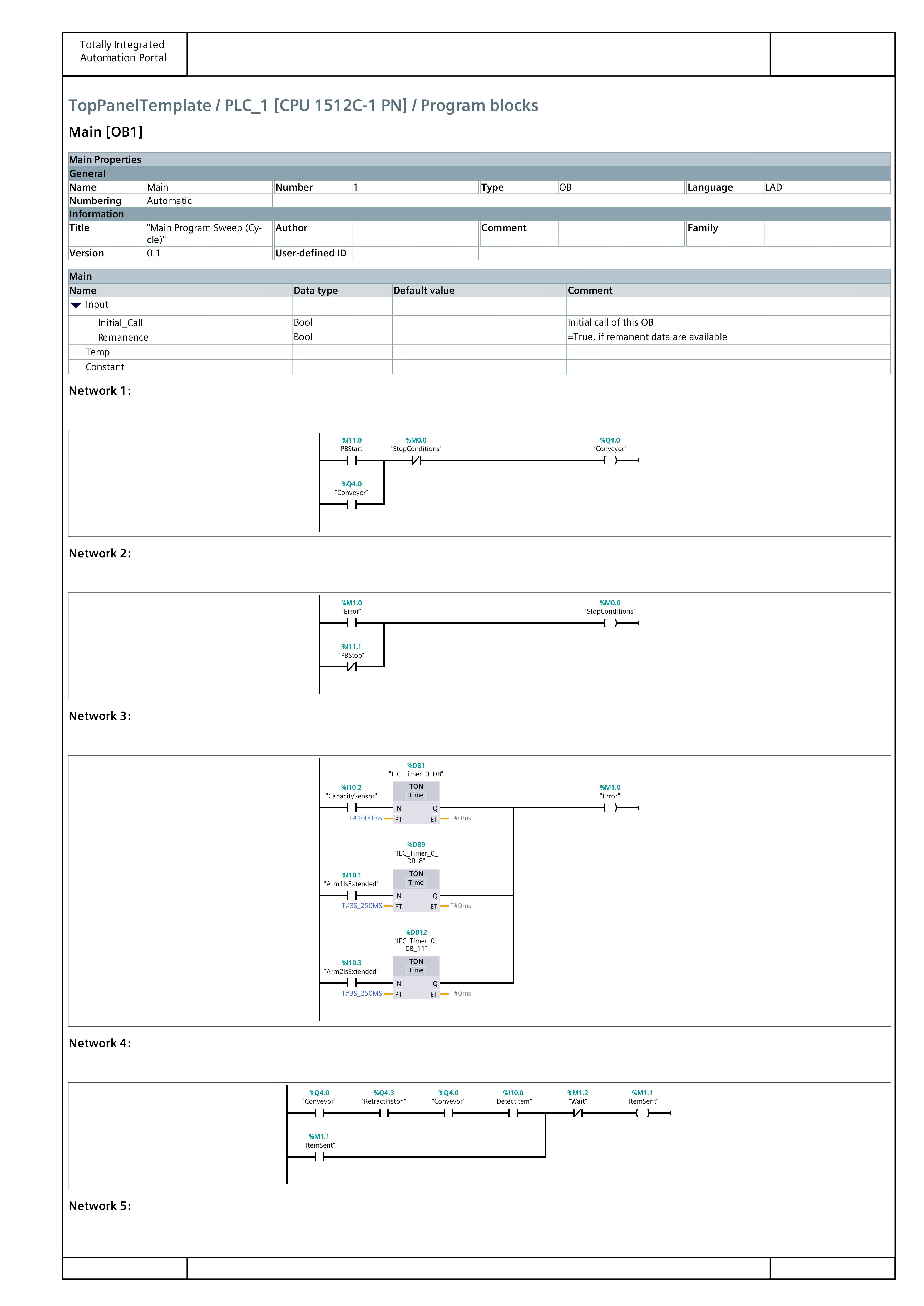 Ladder Logic for Identification & Sorting